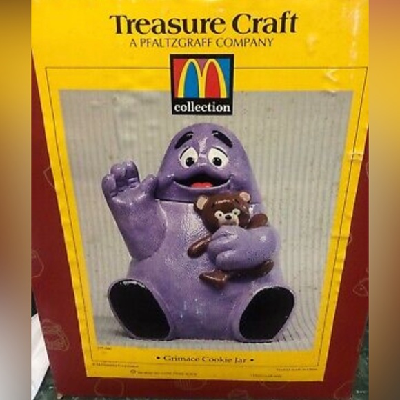 Vintage (1997) Grimace cookie jar.New in box.
